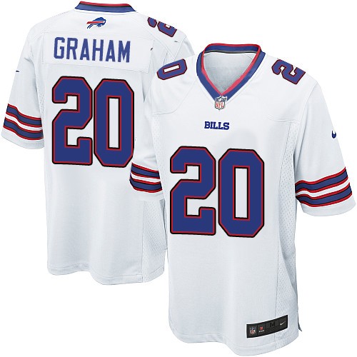 Youth Game Corey Graham Nike Jersey White Road - #20 NFL Buffalo Bills